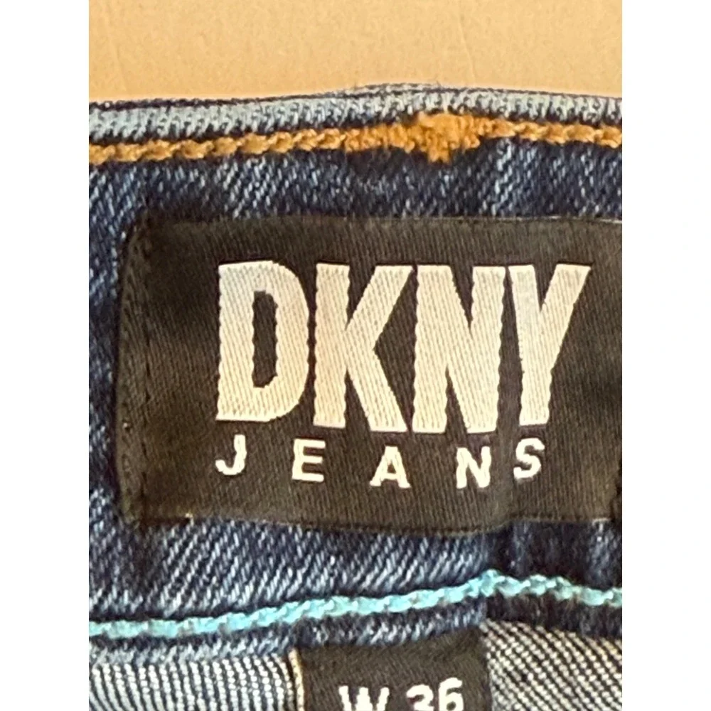 DKNY Bedford Mens Sz‎ W36 L32 Dark Wash Denim Jeans Slim Fit Casual